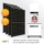 6300Wp/5000W (5kW) Hybrid PV-Anlage mit 6,6kWh Stromspeicher, WIFI, GoodWe, JA Solar