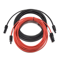 Solarkabel Verlängerungskabel Rot/Schwarz 4 - 6mm² mit montiertem Stecker MC4 2x 3m 4mm²