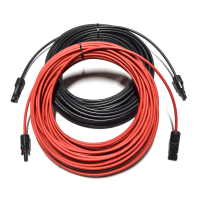 Solarkabel Verlängerungskabel Rot/Schwarz 4 - 6mm² mit montiertem Stecker 2x 25m 4mm²