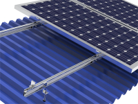 Montagesystem mit Stockschrauben für 4 Solarmodule...