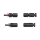 Solarkabel Verlängerungskabel Rot/Schwarz 4 - 6mm² mit montiertem Stecker 2x 13m 6mm²