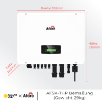 Afore 5kW (5000W) Hybrid Wechselrichter AF5K-THP, 2MPPT, 3phasig