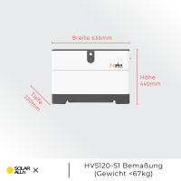 5kWh HV Stromspeicher SP-HV5120-S1 | Modulares LiFePO High-Volt Batteriesystem für PV-Anlage