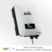 11.160Wp/10kW PV-Anlage mit 10kWh HV Stromspeicher | 24x LONGi Module Bifazial 465Wp | Afore Hybrid Wechselrichter 3-Phasig HV | App & WiFi