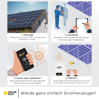 4400Wp/4kW PV-Anlage | 10x Ulica Solar Module Bifazial 440Wp | Afore String Wechselrichter einphasig | App & WiFi