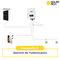 2500W Solar-Inselanlage mit 5kW Stromspeicher, Autarkes Komplettset, Netzunabhängig und anmeldefrei