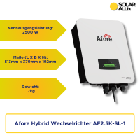 2500W Solar-Inselanlage mit 5kW Stromspeicher, Autarkes Komplettset, Netzunabhängig und anmeldefrei