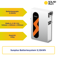 3600W Solar-Inselanlage mit 5kW Stromspeicher, Autarkes Komplettset, Netzunabhängig und anmeldefrei