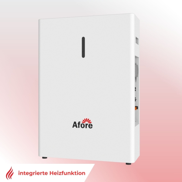 Afore Heim Stromspeicher 5.22kWh Low-Volt Batteriesystem AF5000W-LP mit integrierter Heizfunktion