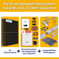 3,6kW/5kWh PV-Energiespeichersystem autarkes Komplettset...