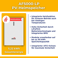 4,6kW/5kWh PV-Energiespeichersystem autarkes Komplettset | Haushalt/Insel PV-Anlage | Montagesets und Zubehör | integrierte Heizfunktion
