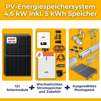 4,6kW/5kWh PV-Energiespeichersystem autarkes Komplettset...