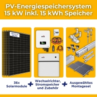 15kW/15kWh PV-Energiespeichersystem autarkes Komplettset...