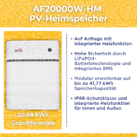 20kW/20kWh PV-Energiespeichersystem autarkes Komplettset | Kleingewerbe/Notstromfähige PV-Anlage | Montagesets und Zubehör