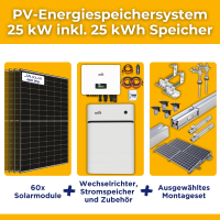 25kW/25kWh PV-Energiespeichersystem autarkes Komplettset...