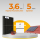 2in1 PV-Tower | 3,6 kW Solaranlage mit 5 kWh Speicher | Komplettset inkl. Ziegeldach Montagesystem