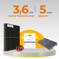 2in1 PV-Tower | 3,6 kW Solaranlage mit 5 kWh Speicher |...
