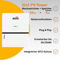 2in1 PV-Tower | 3,6 kW Solaranlage mit 5 kWh Speicher |...