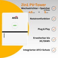 2in1 PV-Tower | 4,6 kW Solaranlage mit 5 kWh Speicher |...
