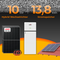 SolarTower 10 - 10 kW Photovoltaikanlage mit 13,8 kWh...