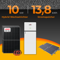 SolarTower 10 - 10 kW Photovoltaikanlage mit 13,8 kWh...