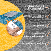 SolarTower 12 - 12 kW Photovoltaikanlage mit 13,8 kWh Stromspeicher | All-in-One PV-Komplettsystem | 28× LONGi BC-Module (465 Wp) | inkl. Stockschrauben Montagesystem für Holzuntergründe