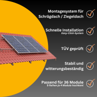 SolarTower 15 - 15 kW Photovoltaikanlage mit 18,4 kWh Stromspeicher | All-in-One PV-Komplettsystem | 36× LONGi BC-Module (465 Wp) | inkl. Montagesystem für Ziegeldach / Schrägdach