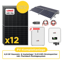 4,6 kW PV-Komplettanlage mit 5,22 kWh Stromspeicher |...