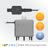 Deye 800W Mikrowechselrichter SUN-M80G3-EU-Q0, ink. NA-Schutzrelais, WiFi, für Balkonkraftwerke