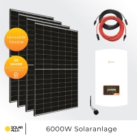7040Wp/6000W (6kW) Steckerfertige PV-Anlage, WIFI, Solis,...