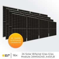 7040Wp/6000W (6kW) Steckerfertige PV-Anlage, WIFI, Solis, JA Solar